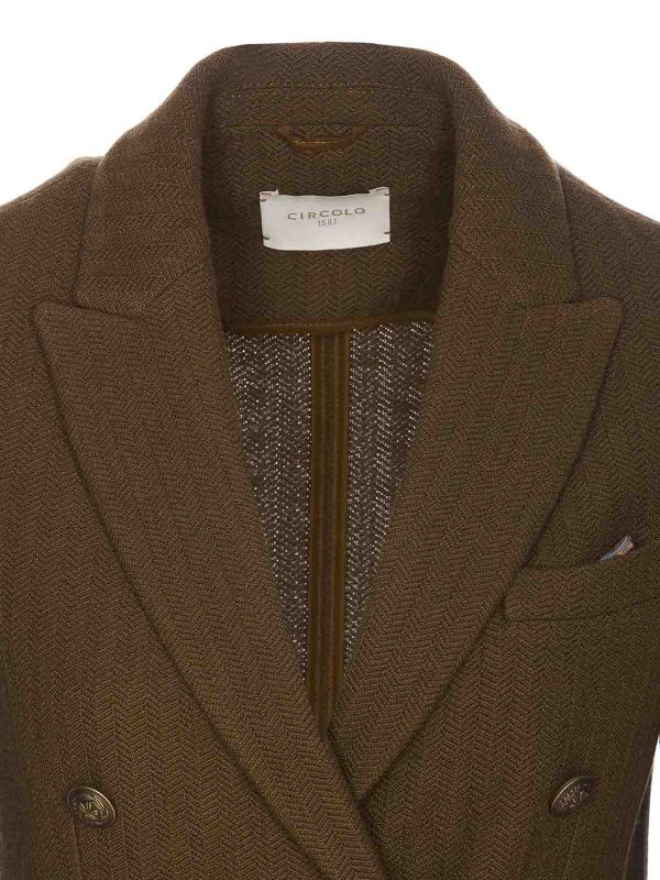 Double Breasted Button Jacket shop online: CIRCOLO 1901