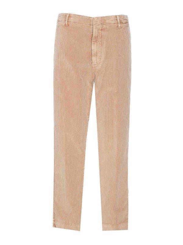 DONDUP: casual trousers - Beige Janis Pants