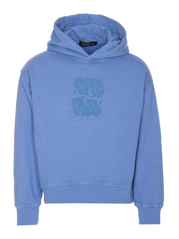 FEDERICO CINA: スウェット＆セーター - スウェットシャツ/セーター - ブルー