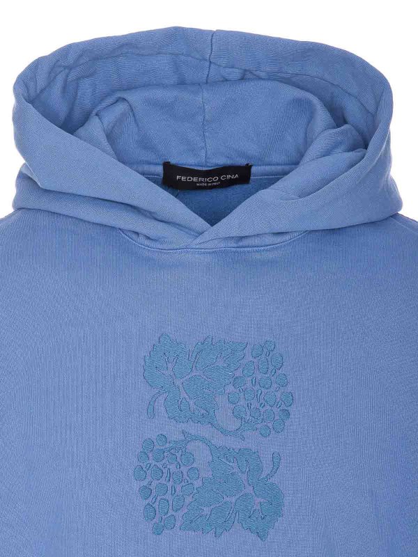 スウェットシャツ/セーター - ブルー shop online: FEDERICO CINA