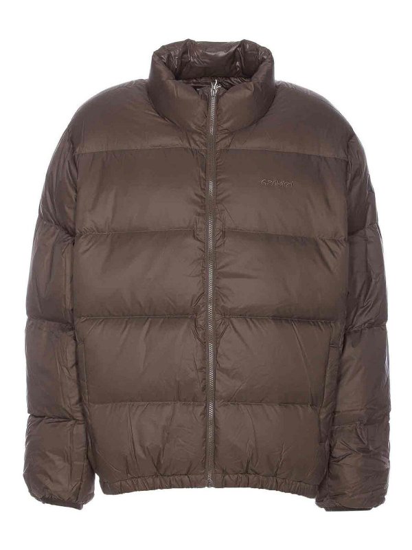 GRAMICCI: padded jackets - Dark Brown Down Puffer Jacket