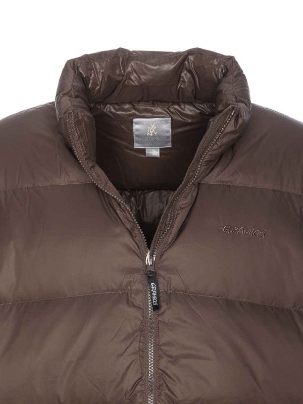 Dark Brown Down Puffer Jacket shop online: GRAMICCI