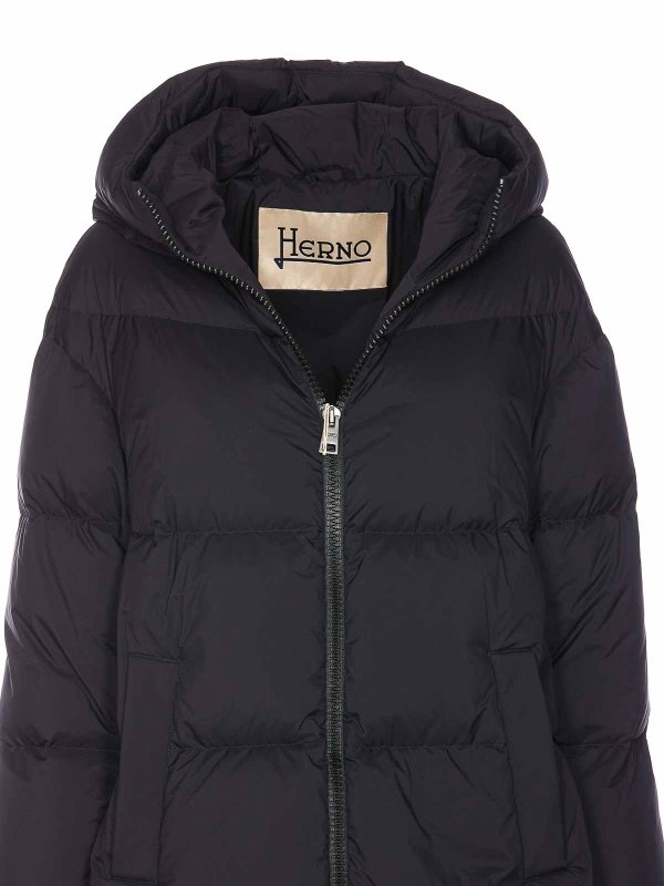 Black A-Shape Down Jacket shop online: HERNO