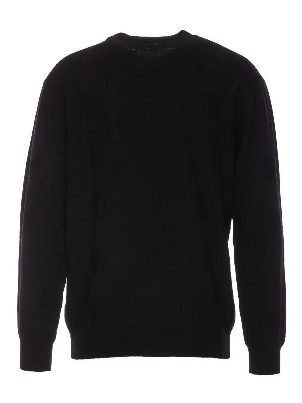 HOSIO: crew necks online - Black Sweater