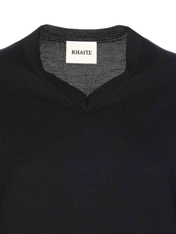 Black Senta Top shop online: KHAITE