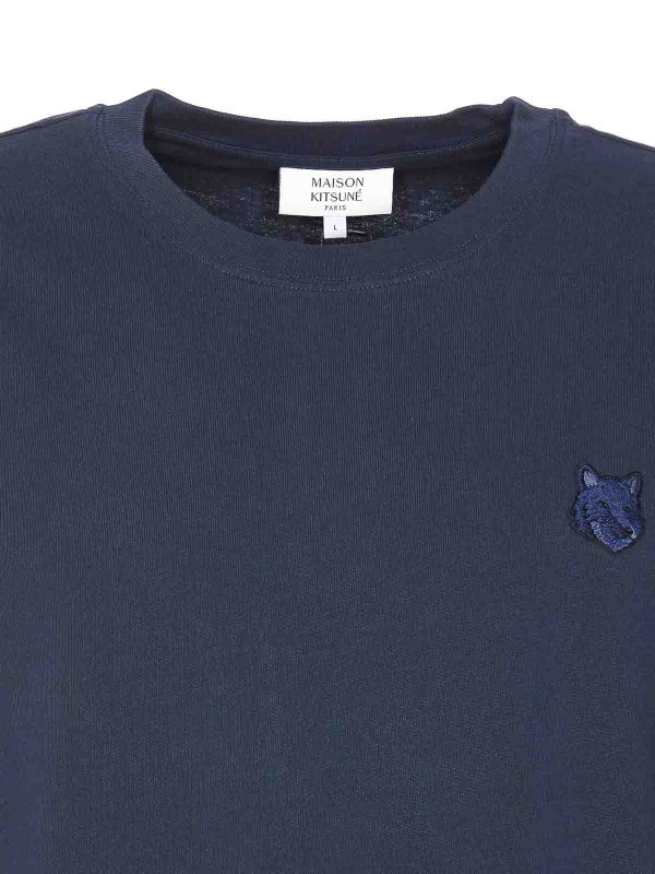 T-shirt  blu scuro shop online: MAISON KITSUNÉ