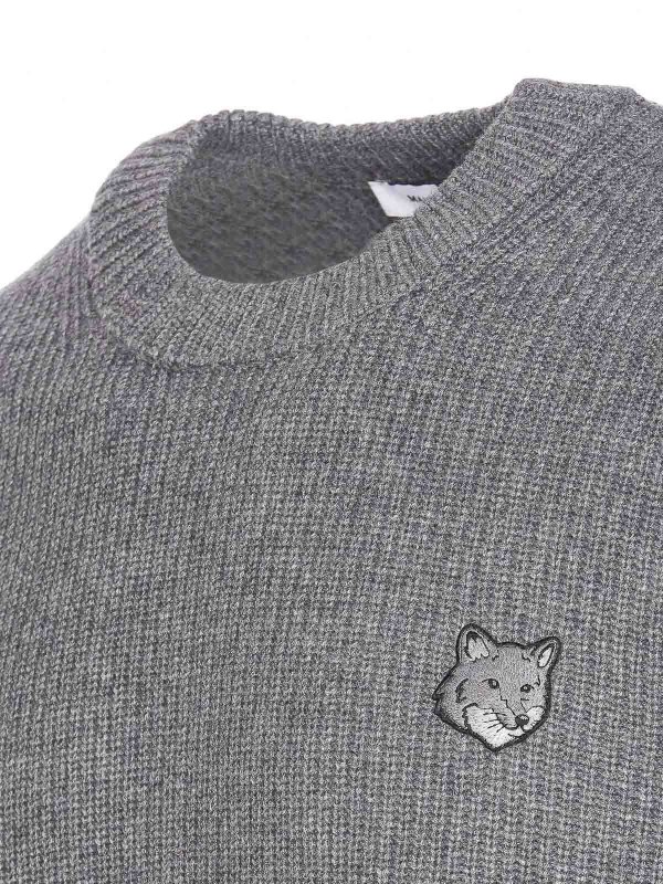 The Best Shops MAISON KITSUNÉ: クルーネック - クルーネック - グレー