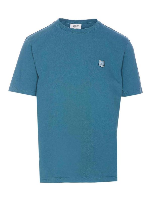 MAISON KITSUNÉ: Tシャツ - Tシャツ - ブルー