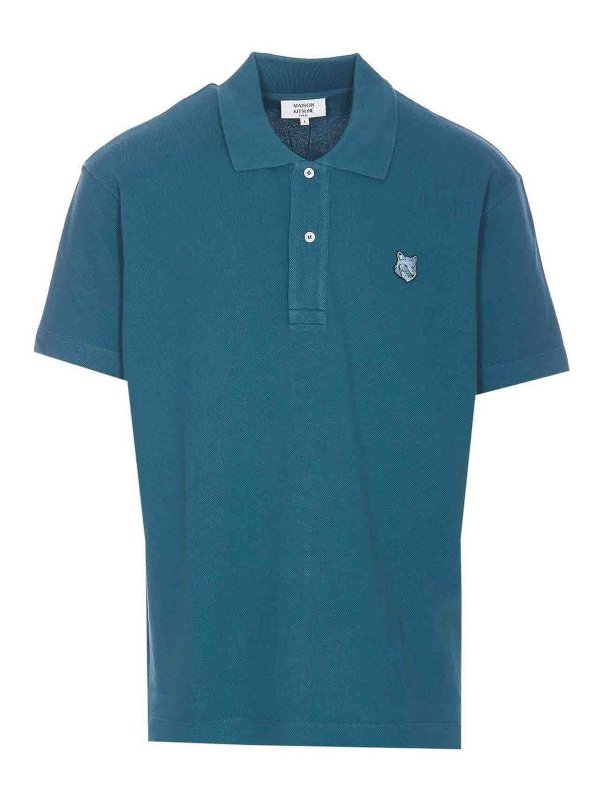 MAISON KITSUNÉ: polo shirts - Bold Fox Head Patch Polo
