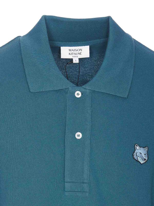 Bold Fox Head Patch Polo shop online: MAISON KITSUNÉ