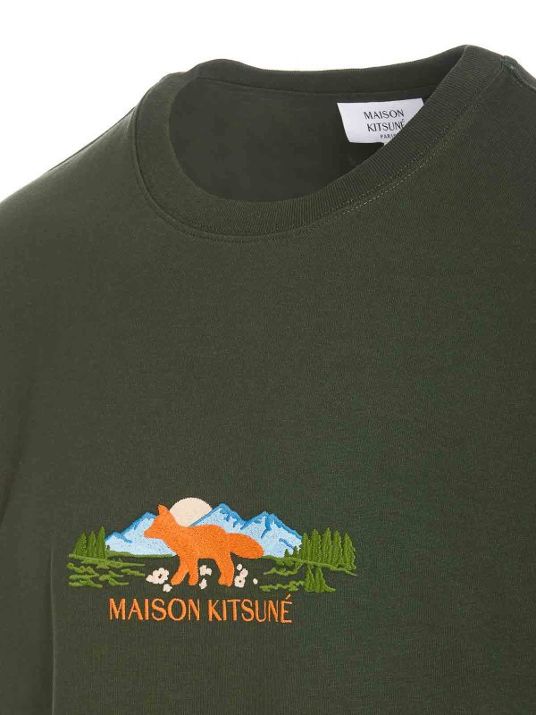 The Best Shops MAISON KITSUNÉ: Camisetas - Camiseta - Verde