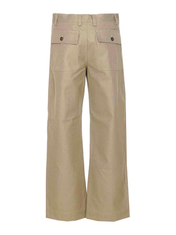 MAISON KITSUNÉ: カジュアルトラウザー online - カジュアルパンツ - ベージュ