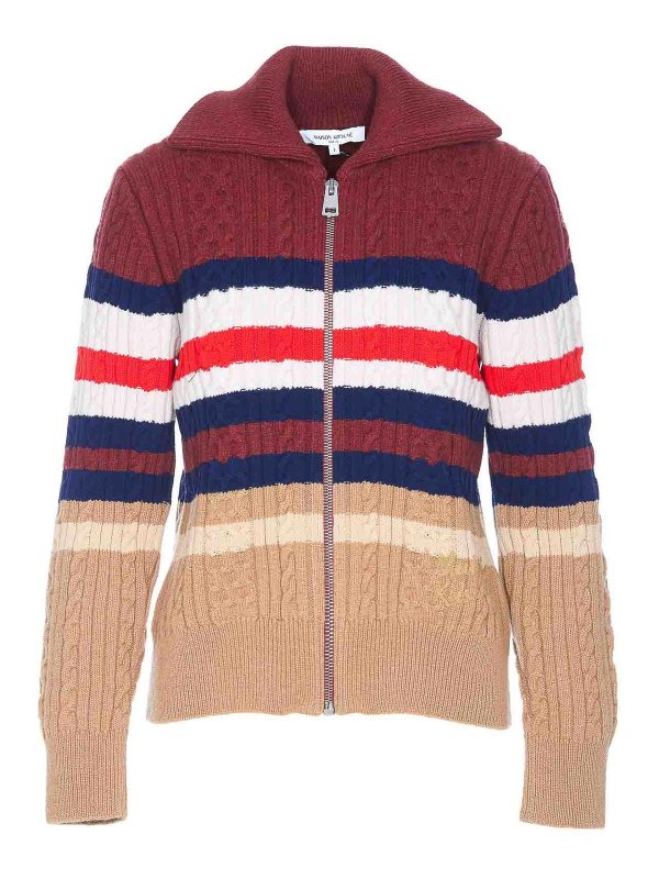 MAISON KITSUNÉ: Cardigans - Cardigan - Multicolore