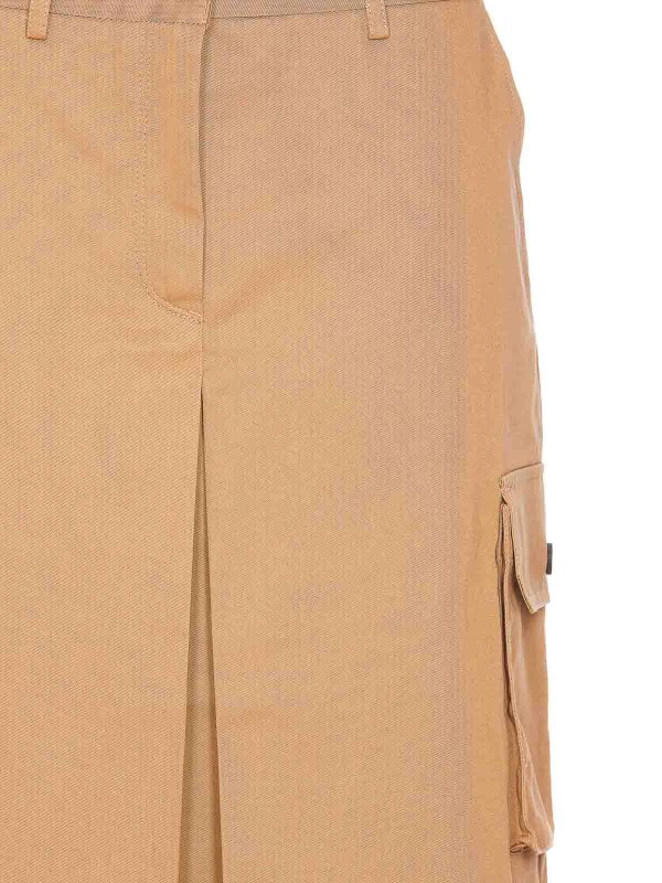 Maison Kitsune Beige Utily Skirt shop online: MAISON KITSUNÉ