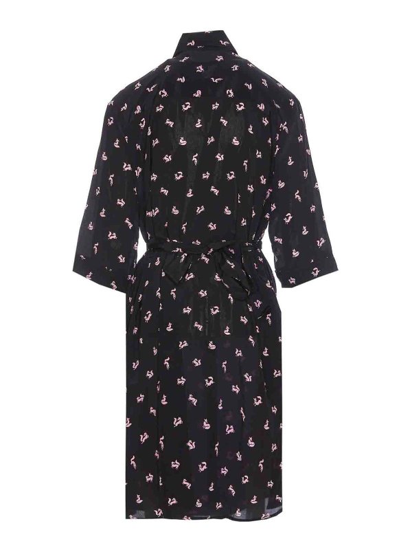 MAISON KITSUNÉ: ニーレングスドレス online - 膝丈ドレス - 黒