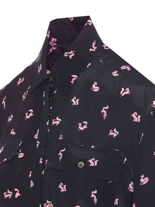 The Best Shops MAISON KITSUNÉ: ニーレングスドレス - 膝丈ドレス - 黒