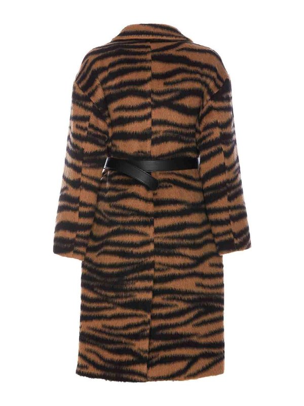 MAX MARA STUDIO: short coats online - Brown Vidim Coat