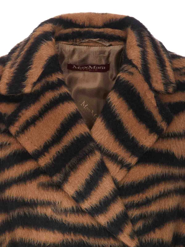 Brown Vidim Coat shop online: MAX MARA STUDIO