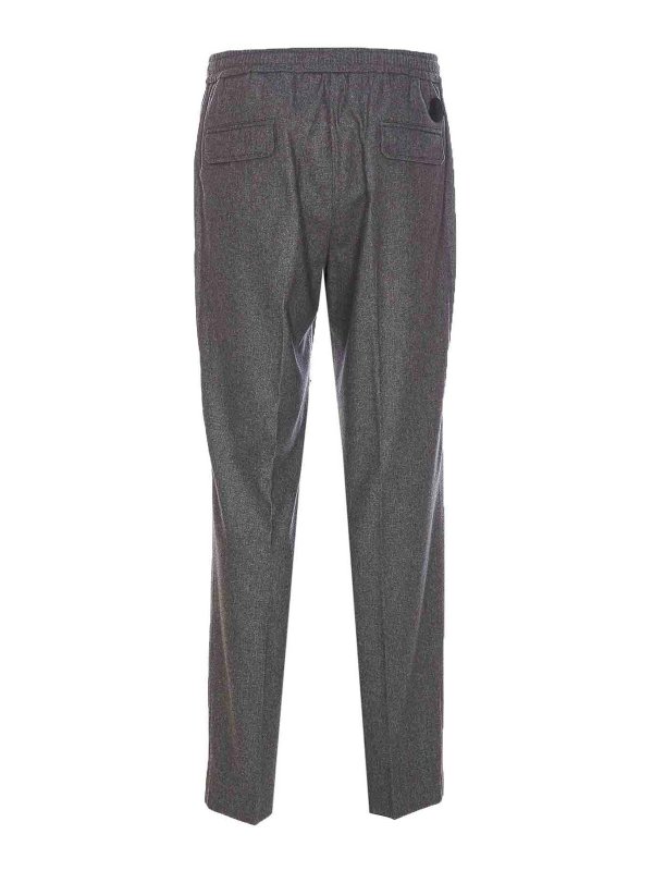 MONCLER: tracksuit bottoms online - Grey Track Pants