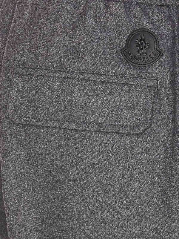 The Best Shops MONCLER: tracksuit bottoms - Grey Track Pants