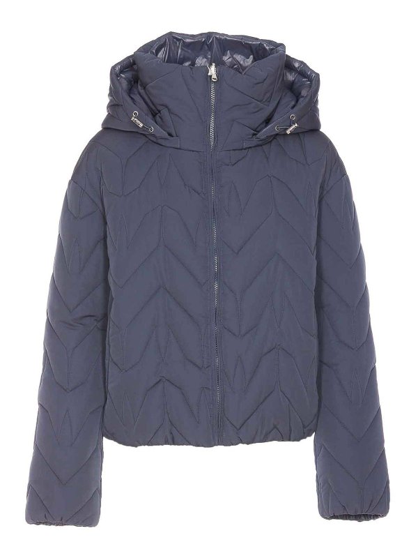 PATRIZIA PEPE: ダウン・ハイテクジャケット - ダウンジャケット - グレー