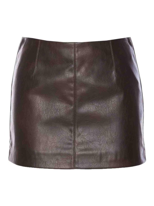 Pinko: Mini jupes - Jupe Midi - Marron