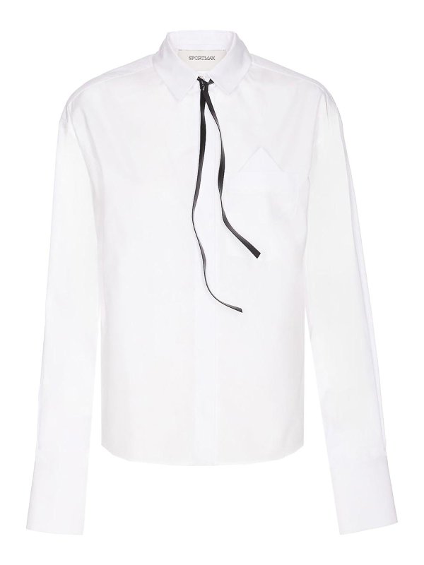 SPORTMAX: Hemden - Hemd - Weiß