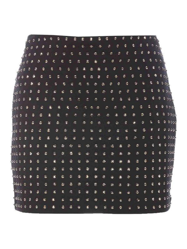 SPORTMAX: ニーレングススカート＆ミディ丈 - 膝丈/ミディスカート - 黒