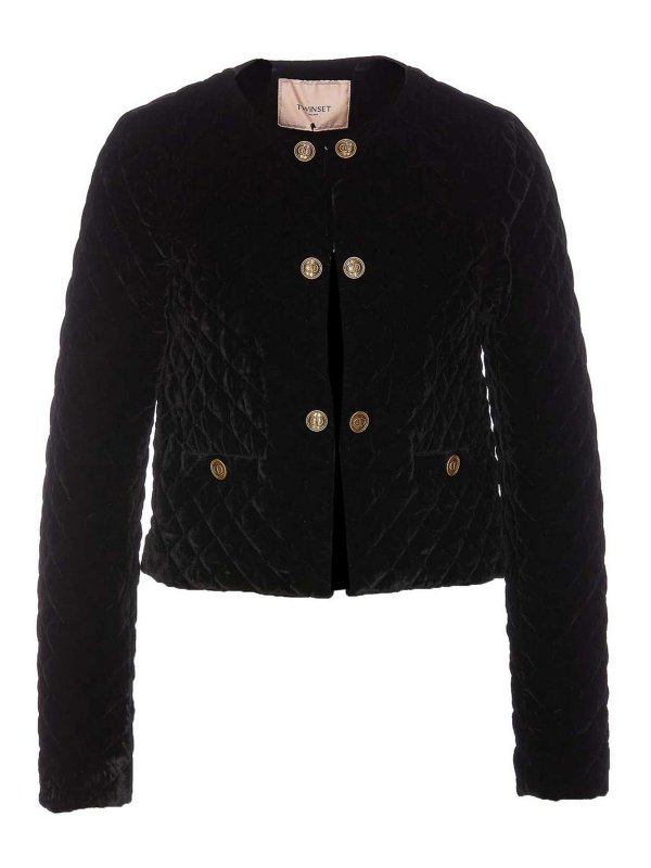 TWINSET: Vestes casuals - Veste Casual - Noir