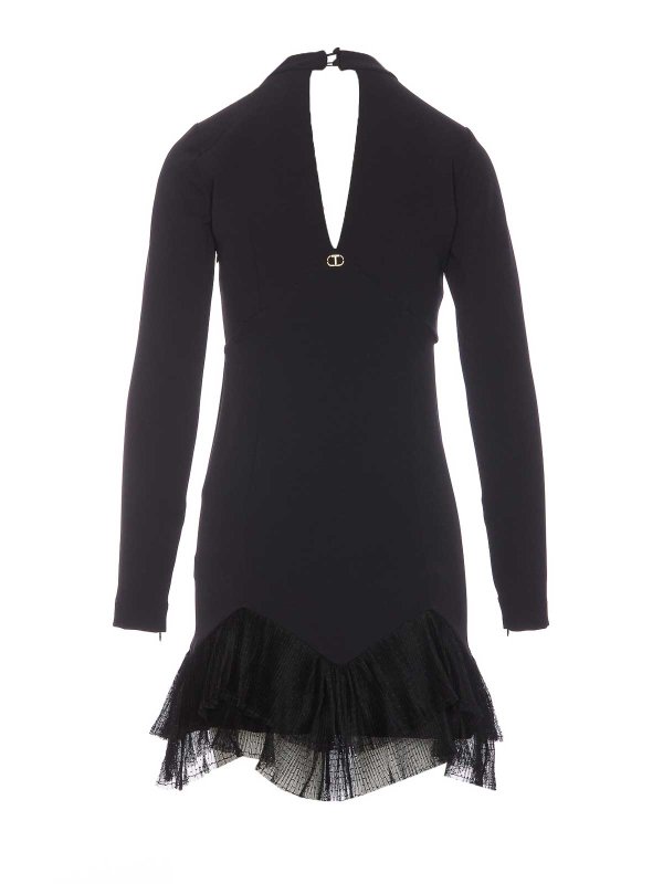 The Best Shops TWINSET: Knielange Kleider - Knielanges Kleid - Schwarz