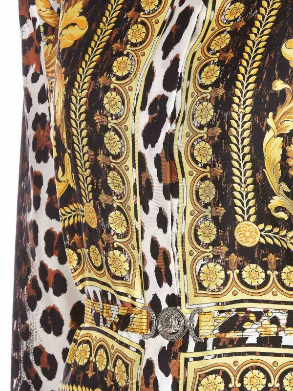 The Best Shops VERSACE: abiti al ginocchio - Vestito  nero e oro