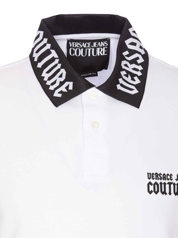 ポロシャツ - 白 shop online: Versace Jeans Couture