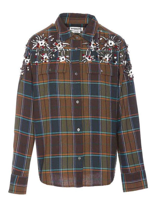 ESSENTIEL ANTWERP: Camisas - Camisa - Marrón