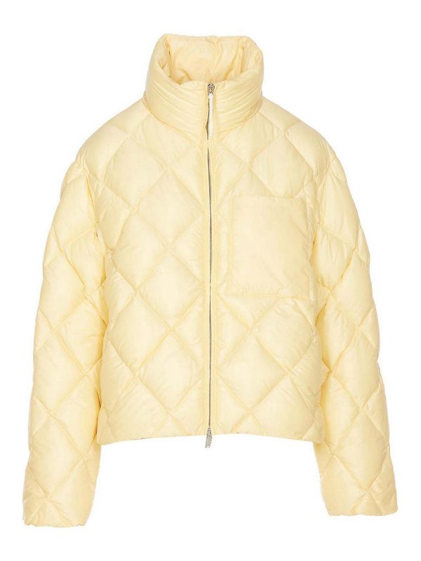 JIL SANDER: padded jackets - Yellow Down Jacket
