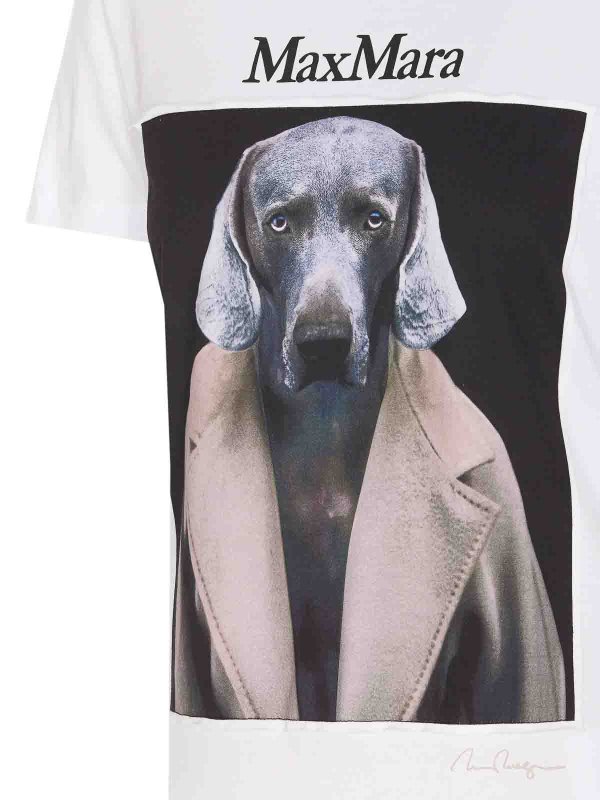 The Best Shops Max Mara: T-shirts - T-Shirt - Weiß