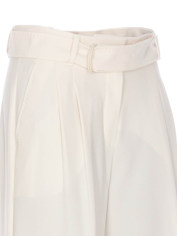 The Best Shops MAX MARA STUDIO: カジュアルトラウザー - カジュアルパンツ - 白