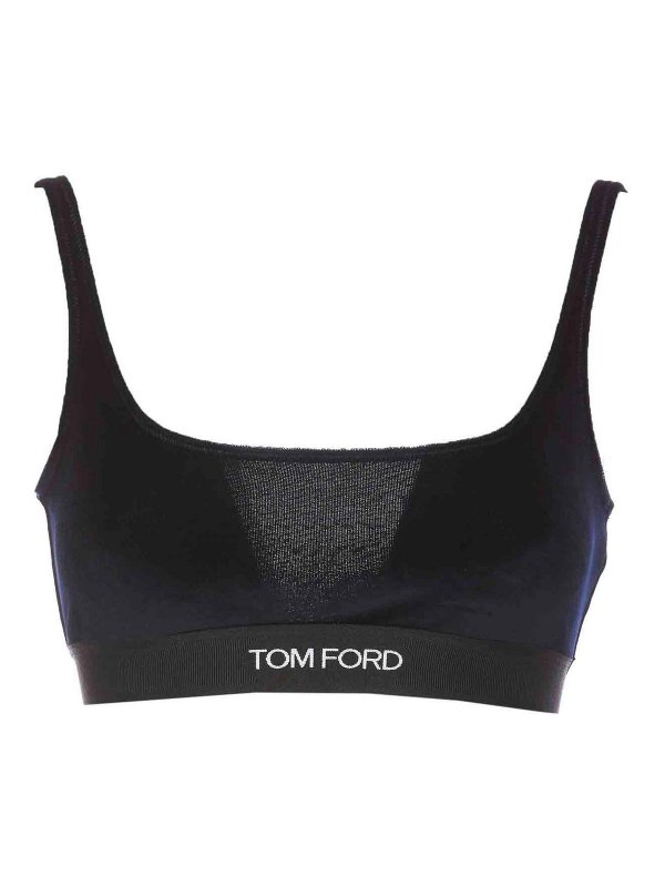 TOM FORD: Tops y camisetas sin mangas - Top - Azul