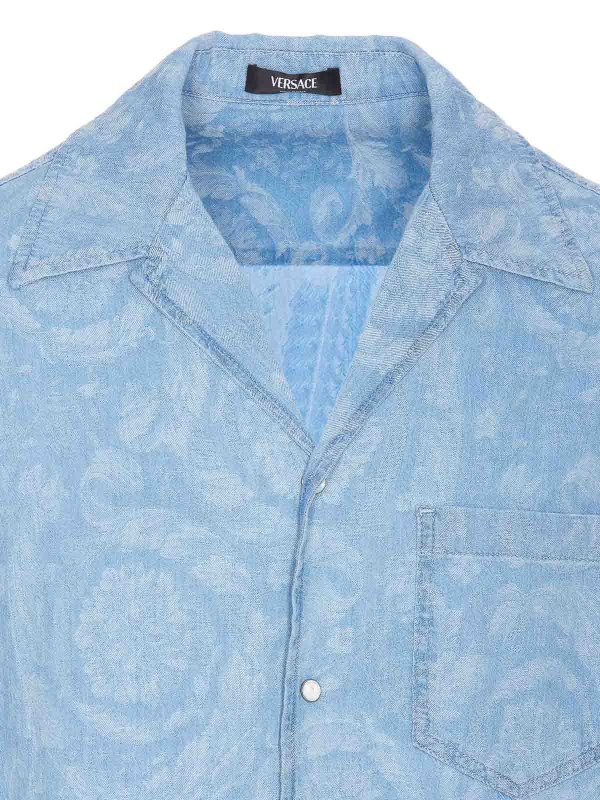 Chemise - Bleu shop online: VERSACE
