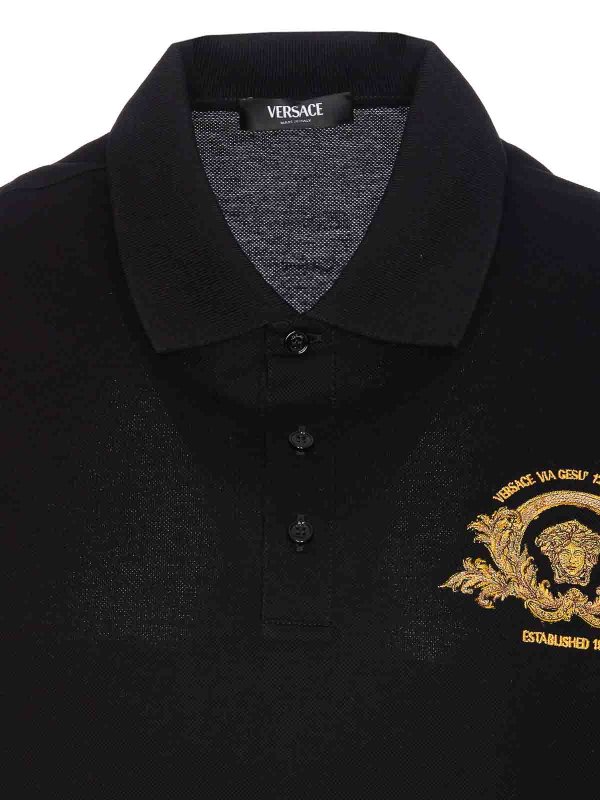 Polo - Noir shop online: VERSACE
