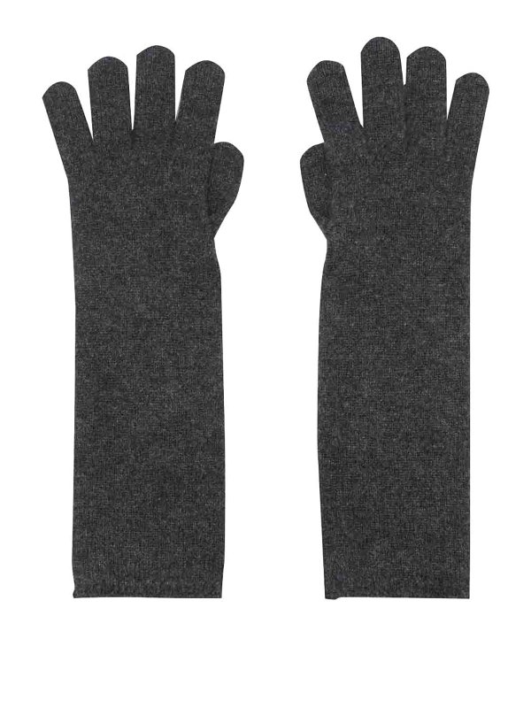Max Mara: Guantes - Guantes - Gris