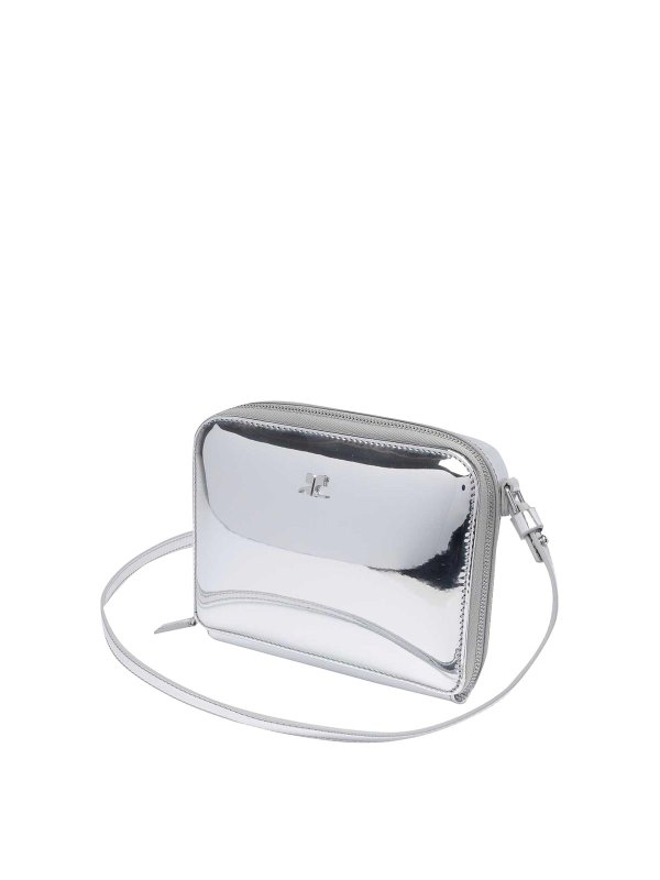 Borsa nuvola con catena a specchio shop online: Courreges