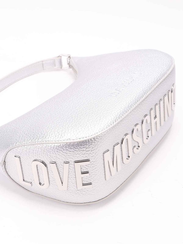 クロスボディバッグ - 銀 shop online: LOVE MOSCHINO