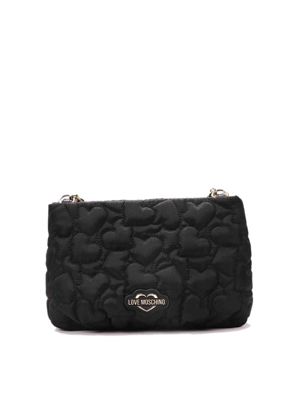 LOVE MOSCHINO: クロスボディバッグ - クロスボディバッグ - 黒