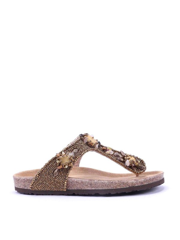 MALIPARMI: Sandalen - Sandalen - Gold