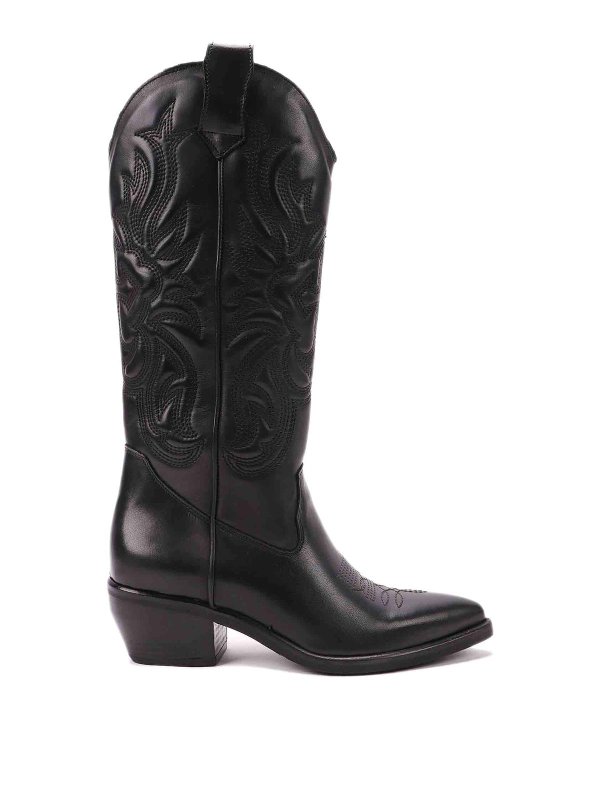 IMMA ALBERGO: ブーツ - ブーツ - 黒