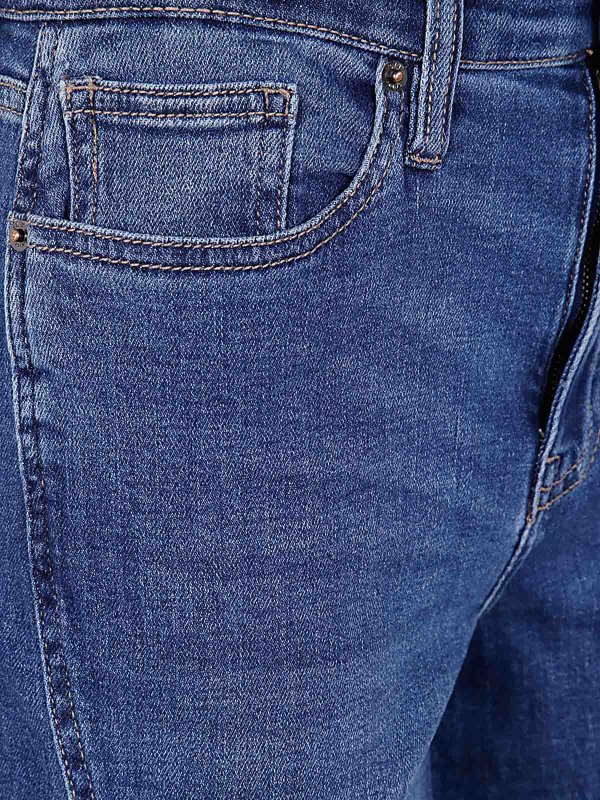 The Best Shops DKNY: jeans dritti, a sigaretta - Carico pulito a gamba larga a vita alta