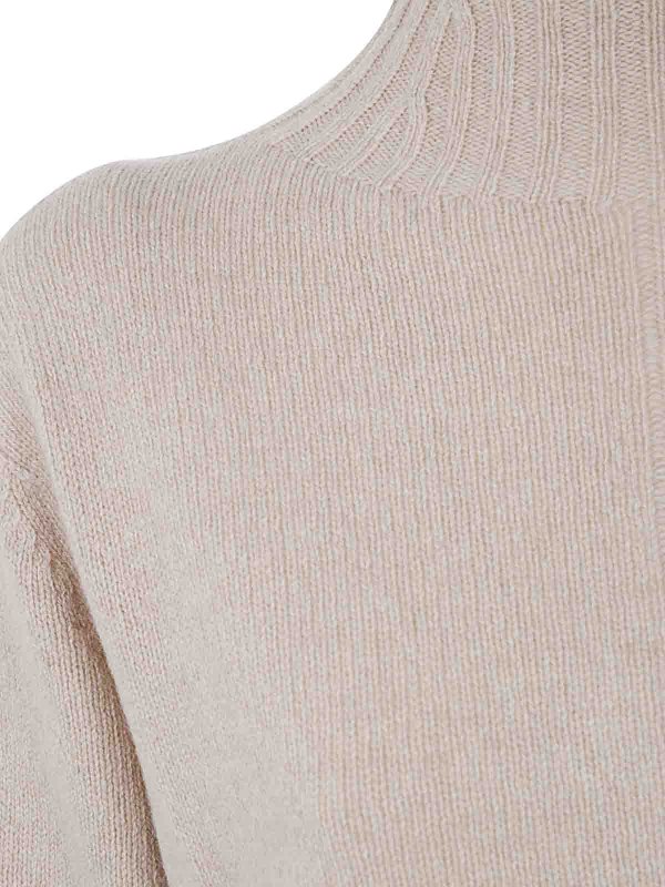 The Best Shops DRUMOHR: Strickpullover mit Rundhalsausschnitt - Rundhalspullover - Nude