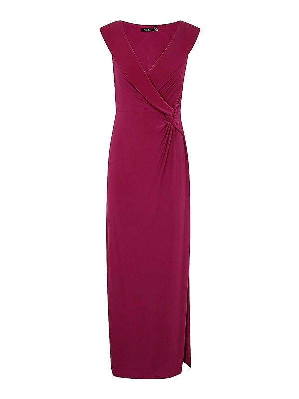 LAUREN RALPH LAUREN: ニーレングスドレス - 膝丈ドレス - ピンク