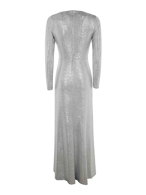 LAUREN RALPH LAUREN: knee length dresses online - Nadira Long Sleeve Gown