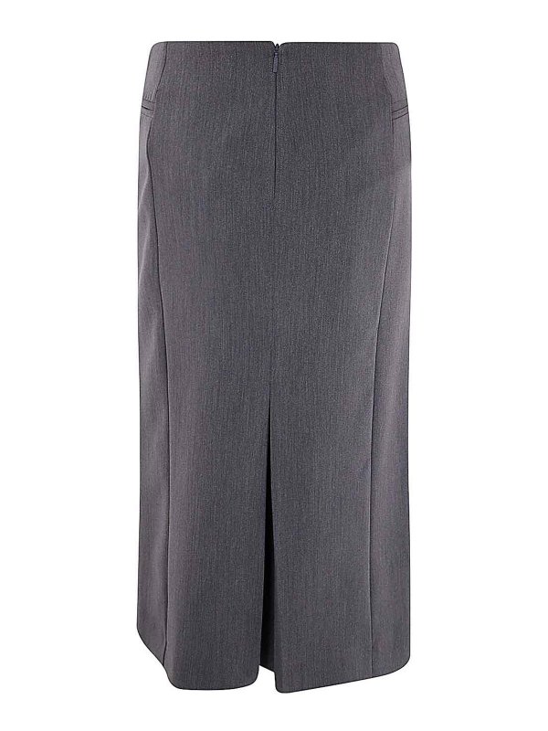 Pinko: Faldas media pierna y semilargas online - Falda Semilarga - Gris